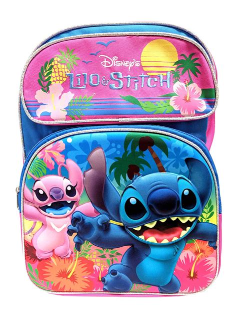 Lilo And Stitch Disney Lilo And Stitch 16 Deluxe Backpack 3d Molded