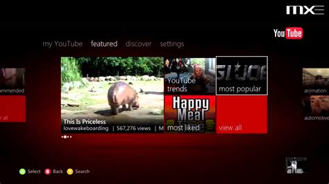 Youtube App On Xbox 360 Hd Youtube