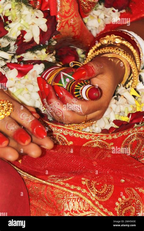 Traditional Indian Bengali Hindu Wedding Rituals And Bengali Bride