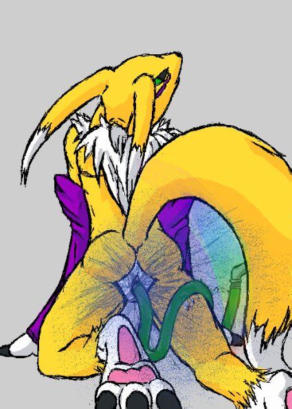 rule 34 all fours anthro ass back view color digimon female female only fur furry insertion