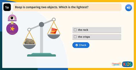 year 1 introduce weight and mass reasoning game