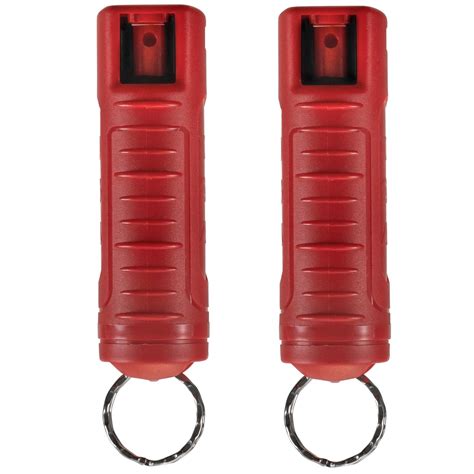 2 Pack Police Magnum Pepper Spray 12oz Red Molded Keychain Defense