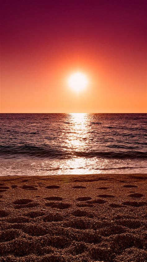 1080x1920 Ocean Sand Sunset Iphone 7,6s,6 Plus, Pixel xl ,One Plus 3,3t ...