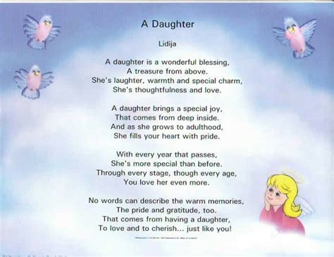 Daughter Poem Daughter Poems Birthday Quotes For Daughter Mother Poems