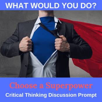 Creative thinking & problem solving. Superhero Critical Thinking What Would You Do Activity | TpT