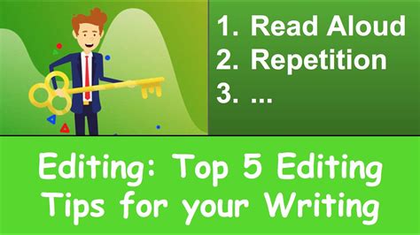 Top 5 Tips For Editing Writing Youtube