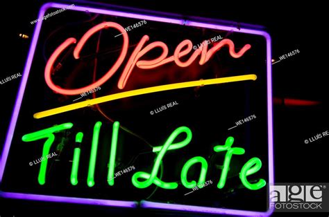 Open Till Late Stock Photo Picture And Royalty Free Image Pic