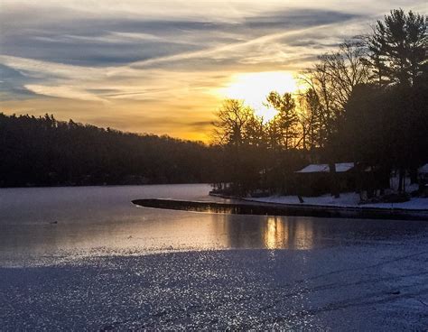 Sunrise Over A Mostly Frozen Arnold Lake Mark Gardner Flickr