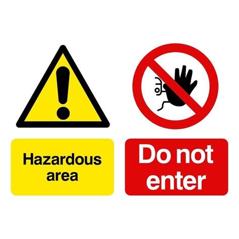 Hazardous Area Do Not Enter Sign Safety Signs Entry Signs Do Not