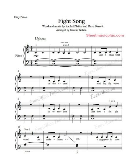 The clarinet is a versatile instrument beginners who are looking for easy clarinet sheet music and clarinet books will find songs for on musicroom you'll find every kind of music for clarinet on musicroom, including classical, rock & pop, folk, jazz as. Fight Song - Easy Piano Music #easypiano #music #piano # ...