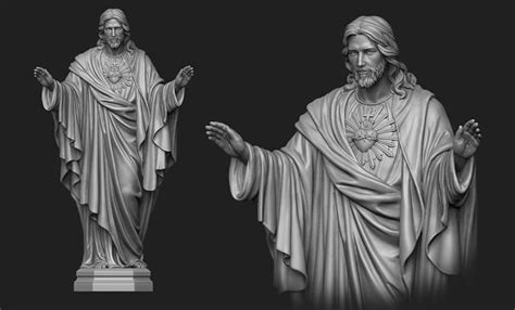 Artstation Jesus Christ Statue Vol3 For 3d Print Ph