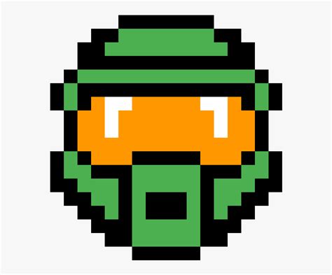 Halo Master Chief Pixel Art Free Transparent Clipart Clipartkey