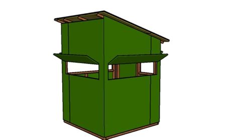 5x5 Deer Blind Plans Howtospecialist How To Build