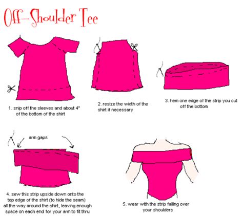 Diy Off Shoulder Shirt Kids How To Make An Off Shoulder Blouse Out Of