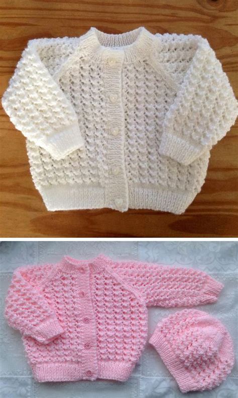 Lacey Baby Cardigan Free Pattern Baby Knitting Patterns Free