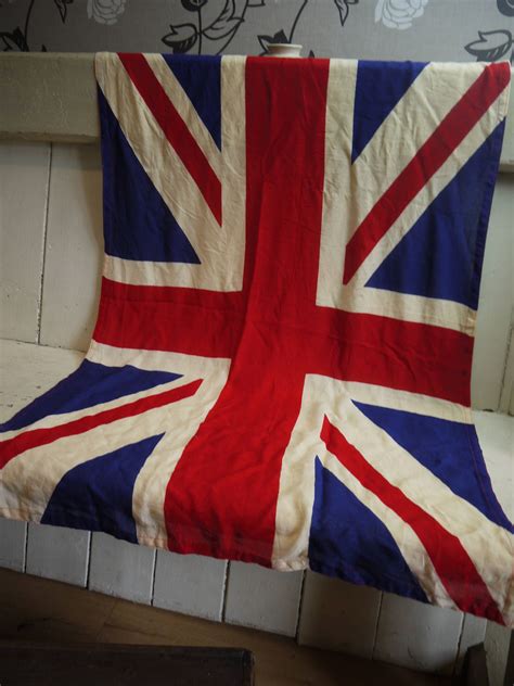 Vintage Union Jack Flag British Made Circa 1930s Etsy Union Jack