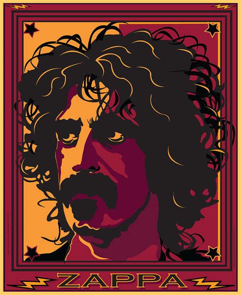 Frank Zappa Digital Art By Larry Butterworth