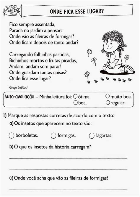 Atividades Portugues 2 Ano Interpretação De Texto Edukita