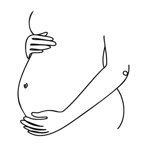 Page 2 Line Drawing Pregnant Vectors And Illustrations For Free