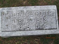Ida Devore Rogers 1872 1964 Memorial Find A Grave