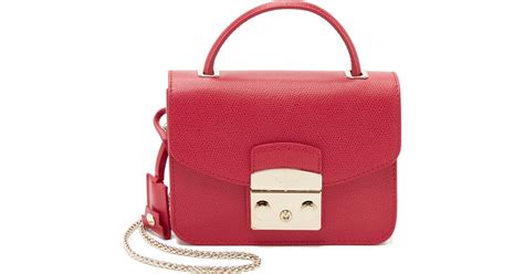 Furla Metropolis Top Handle Mini Cross Body Bag Ruby In Red Lyst