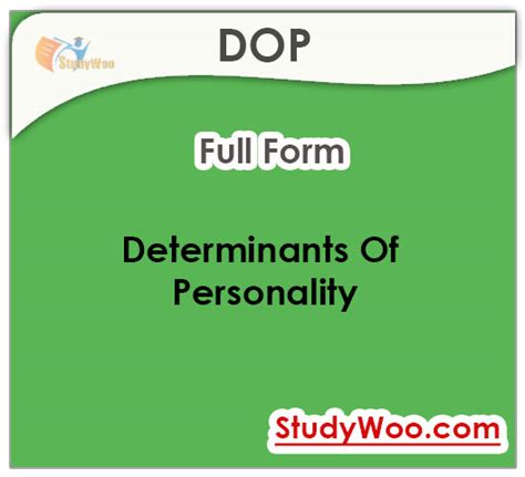 Major Determinants Of Personality Explained Ppt And Pdf Study Woo 2022