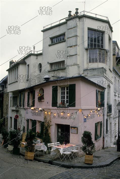 La Maison Rose Restaurant In Montmartre Made Famous By
