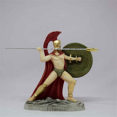 Leonidas Statue Ready To Throw His Spear Estatueshop