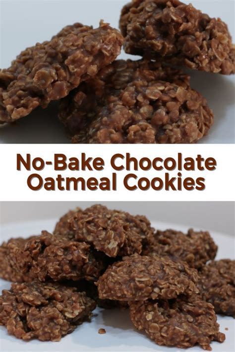 No Bake Chocolate Oatmeal Cookies Easy Oatmeal Cookie Recipe
