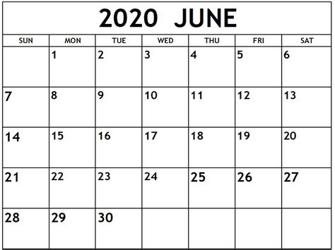 Dream Calendars Make Your Calendar Template Blog Blank June 2019