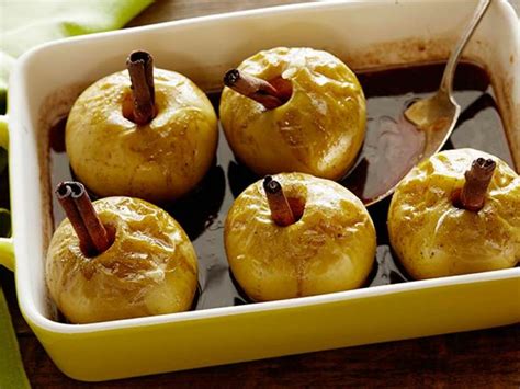 Place a dot of butter (a quarter of the tablespoon called for in the ingredient list) on top of the sugar. Baked Apples with Rum and Cinnamon Recipe | Alex ...