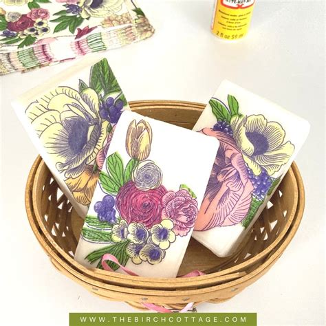 How To Mod Podge Bar Soap The Birch Cottage