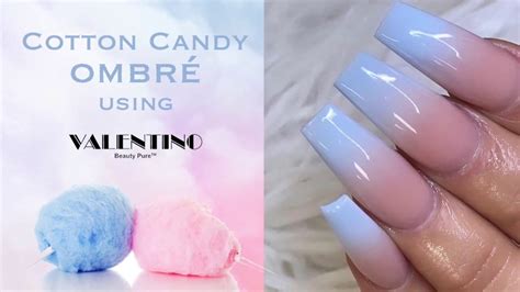 How To Cotton Candy Ombré Acrylic Nails Youtube