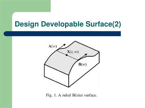 Ppt Designing Developable Surfaces Powerpoint Presentation Free