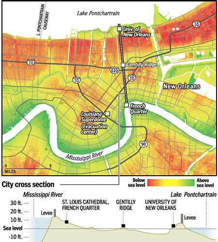 Gr2005082900046 Elevation Map Of New Orleans From The Was Flickr