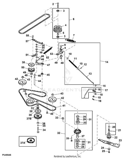 John Deere Gt235 48c Mower Deck Parts Diagram Suhailstevey