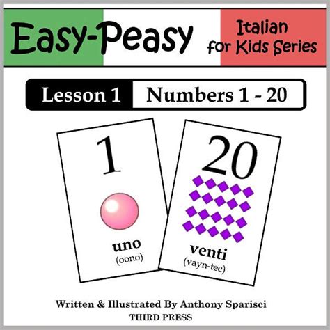 Italian Lesson 1 Numbers 1 20 Learn Italian Flash Cards By Anthony