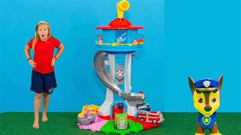 Paw Patrol My Size Lookout Tower With Chase And Marshall Youtube