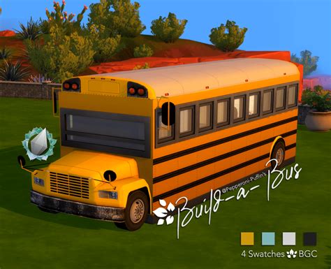 Maïa Game Les Sims 4 Vivre Dans Un Bus Scolaire