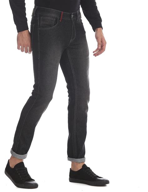 Buy Men Black Jackson Skinny Fit Faded Jeans Online At