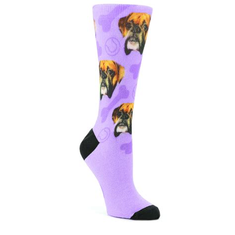 Read through to get a look at all the options, and try not to buy. Custom Socks - Patterned Dog Face Women's Socks | boldSOCKS