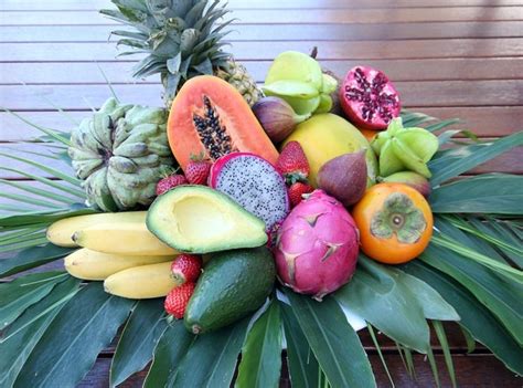 Tropical Fruit Display Delicious Food Pinterest