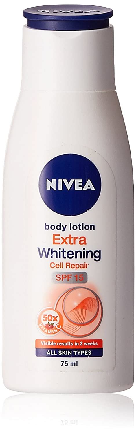 Buy Nivea Extra Whitening Cell Repair Body Lotion Spf 15 75ml Online