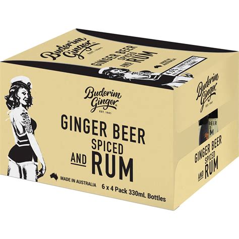 Buderim Ginger Beer And Spiced Rum 330ml Woolworths