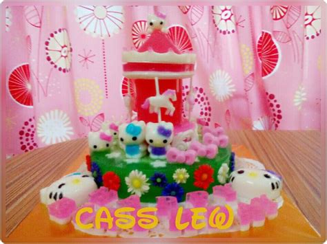 Rose heart jelly cake easy valentine jelly ideas i how to jelly. Hello Kitty Carousel Garden Jellycake | Jelly cake, Cake ...