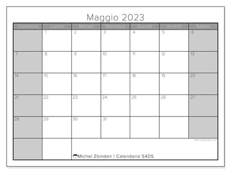 Calendario Maggio Da Stampare Ds Michel Zbinden Ch