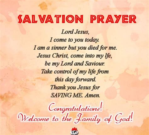 Prayer To Accept Jesus As Lord And Savior Churchgistscom
