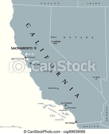 California United States Political Map California Political Map With