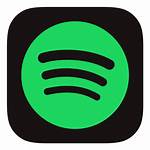 Spotify App Square Dark Circle Apple Icon