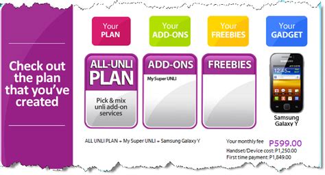 Samsung Galaxy Y Get It Free From Globe Superunli Plan 599 Unlimited